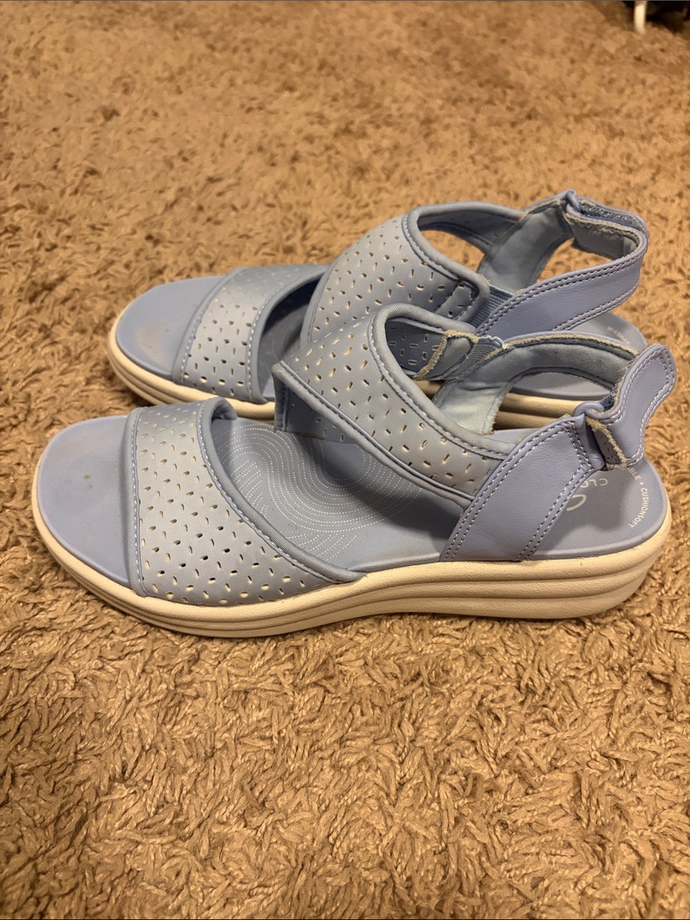 Cloudsteppers by Clarks Drift Fern Wedge Sandals